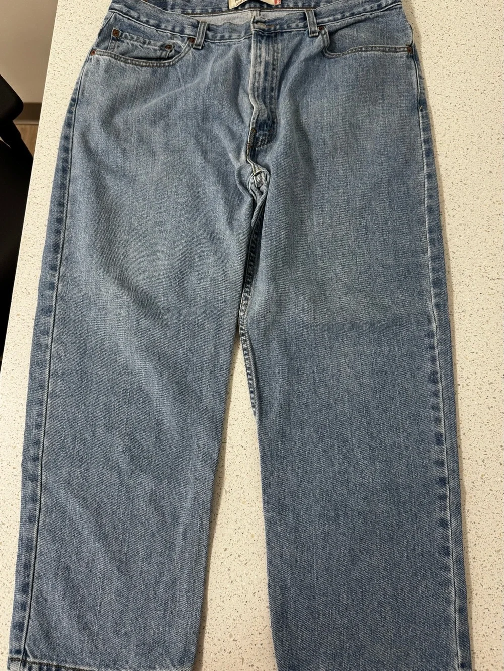 Levi's 550 Relaxed Fit Jeans Mens 38x29  Wash Blue Denim Vintage Y2K Fade 90’s